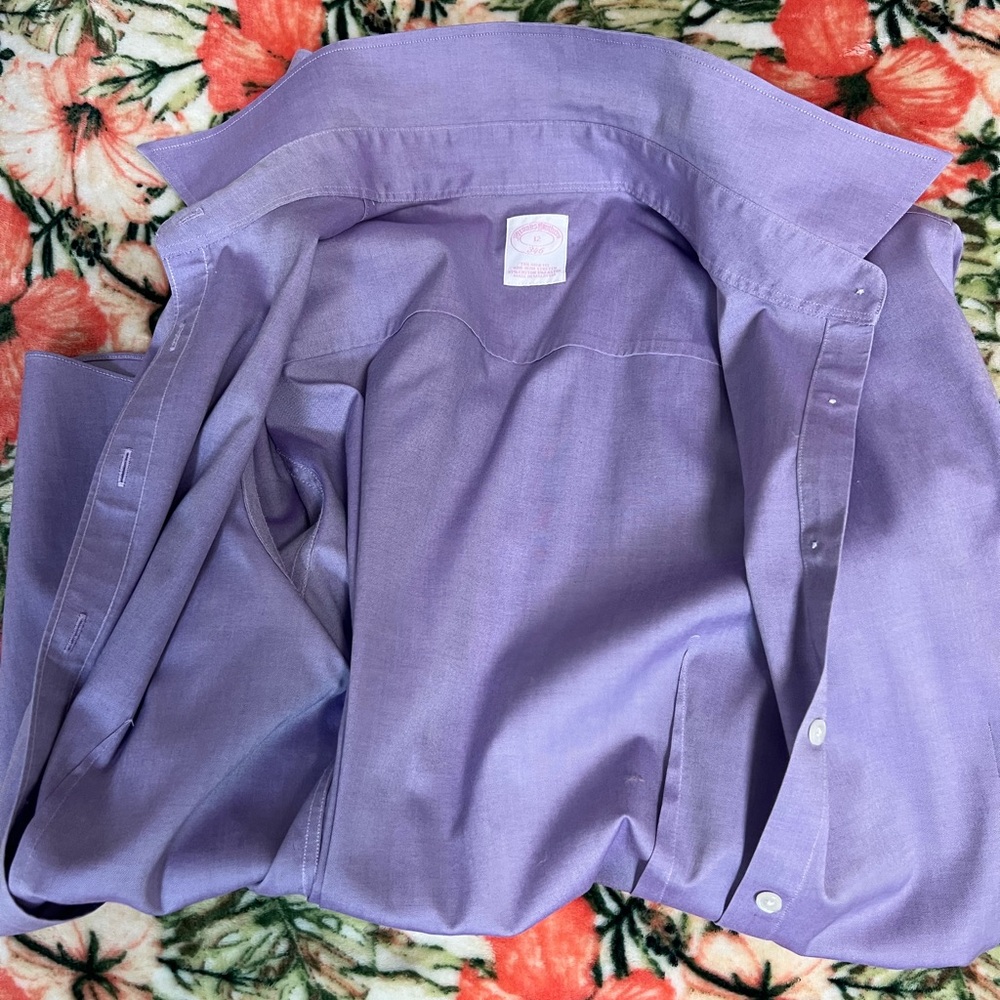 Brooks Brothers Women's Lavender Button Down Shirt